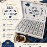 Kişiye Özel "Ben Mezun Oldum" Temalı 72'li Mezuniyet Çikolatası