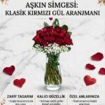 20'li Kırmızı Gül - Paşabahçe Vazoda